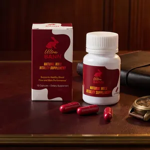 Ultra Bann box and bottle on a leather desk
