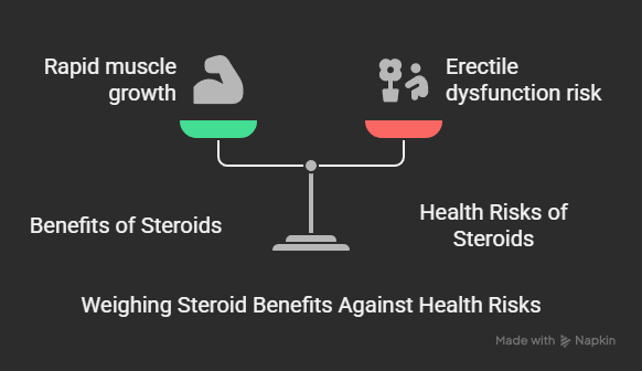Can the Usage of Anabolic Steroids Lead to erectile dysfunction? 