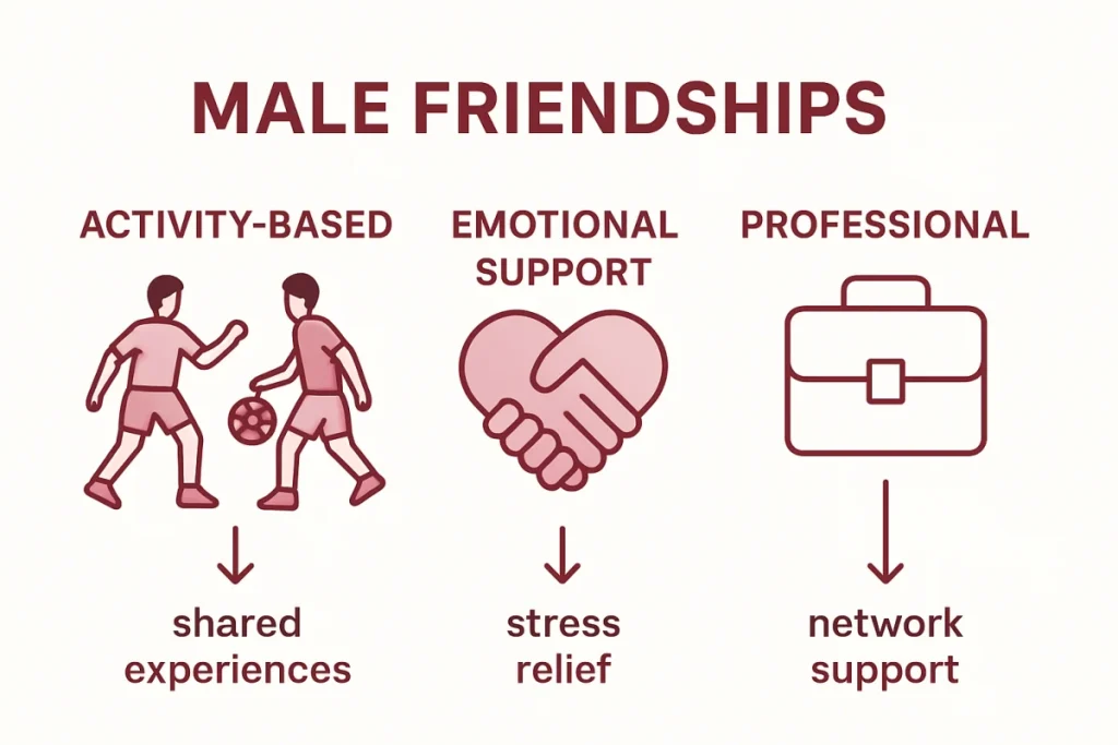 Ultra Bann Infographic types of male friendships