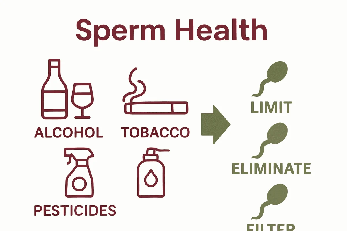 Comparison of harmful substances and their effect on sperm quality