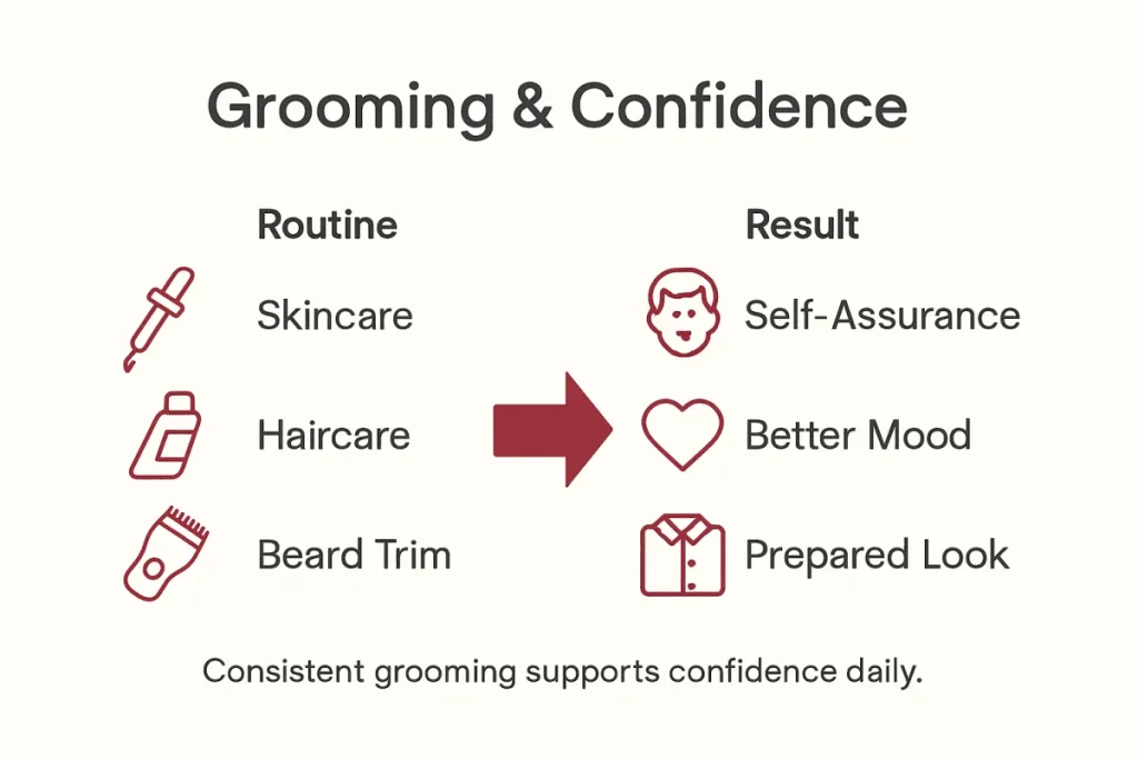 Ultra Bann Infographic showing grooming impacts on confidence