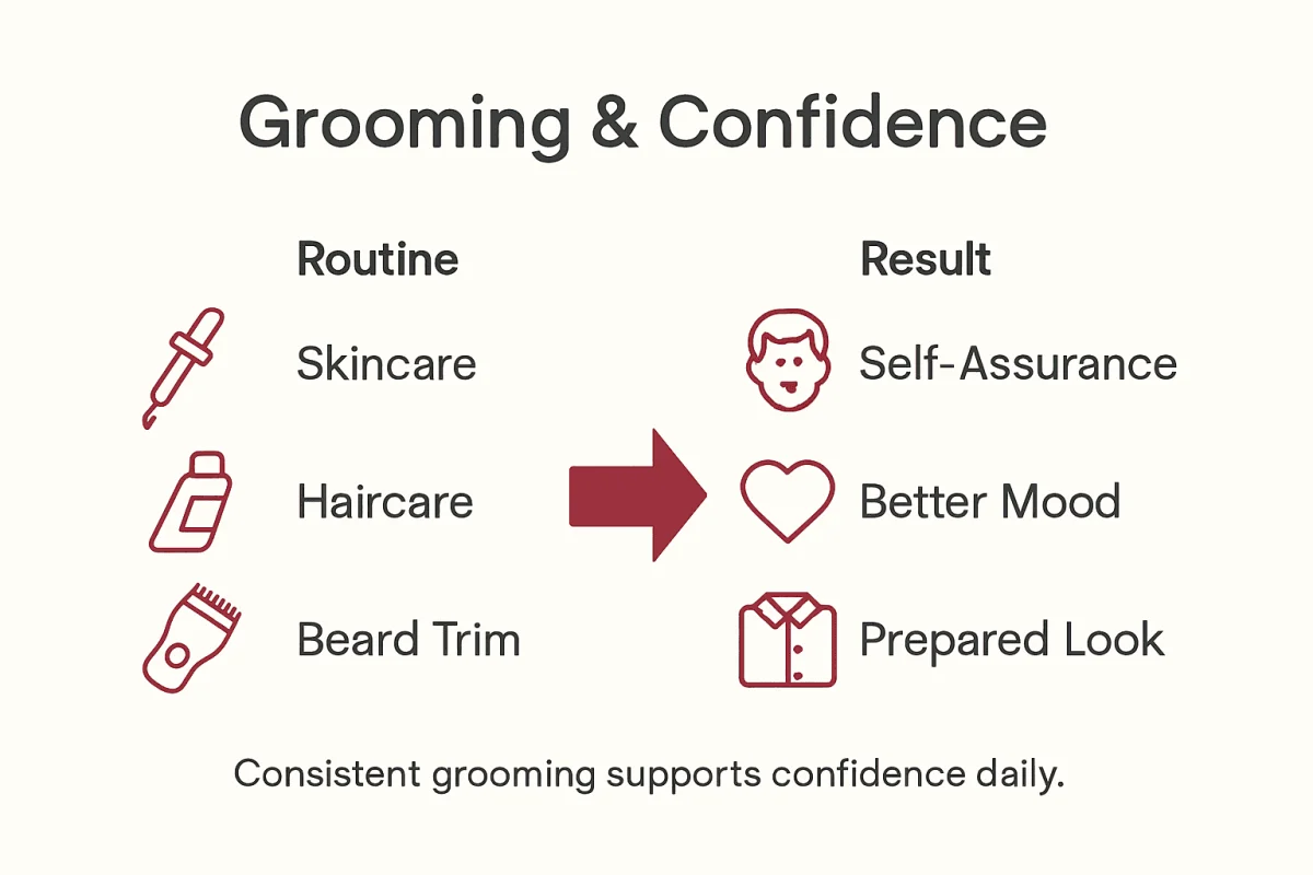 Ultra Bann Infographic showing grooming impacts on confidence