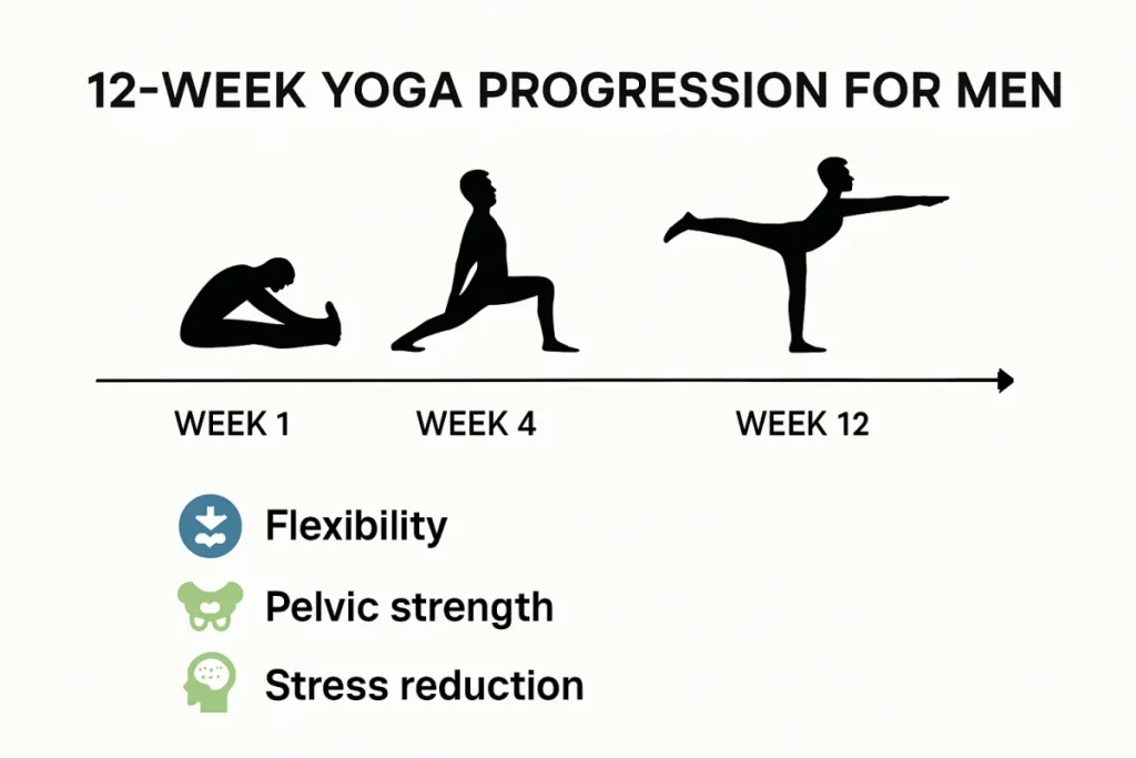 Ultra Bann 12-week yoga program progression for men